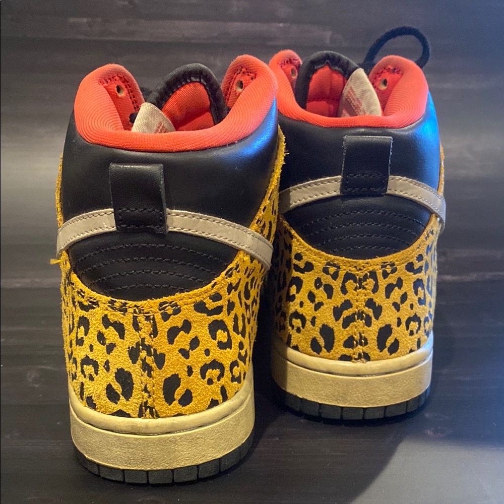Nike Dunk Hight Skinny Black-Leopard High-Tops - Picture 2 of 4